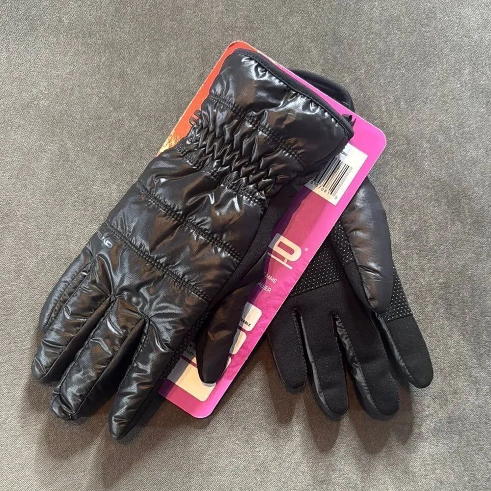 HEAD Women's Black Waterproof Hybrid Touchscreen Compatible Gloves Size M NEW